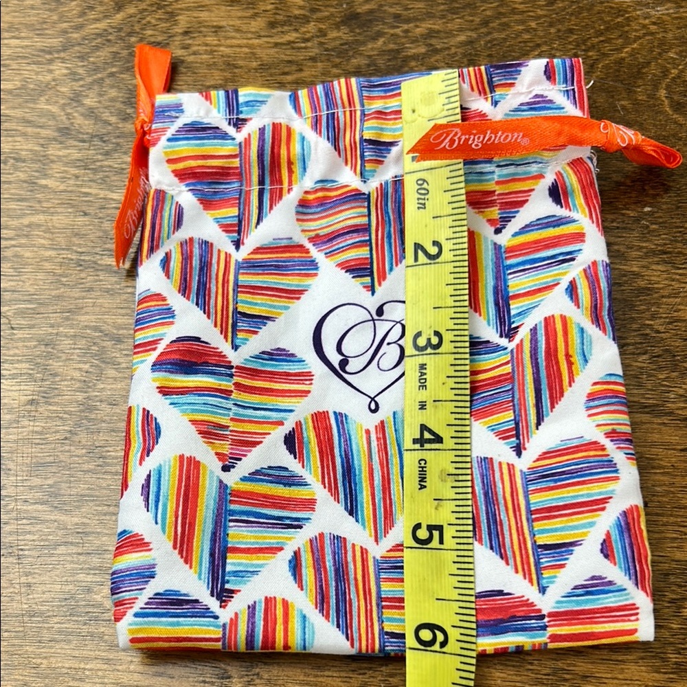 Brighton Multicolor Heart Drawstring Pouch - Picture 8 of 10
